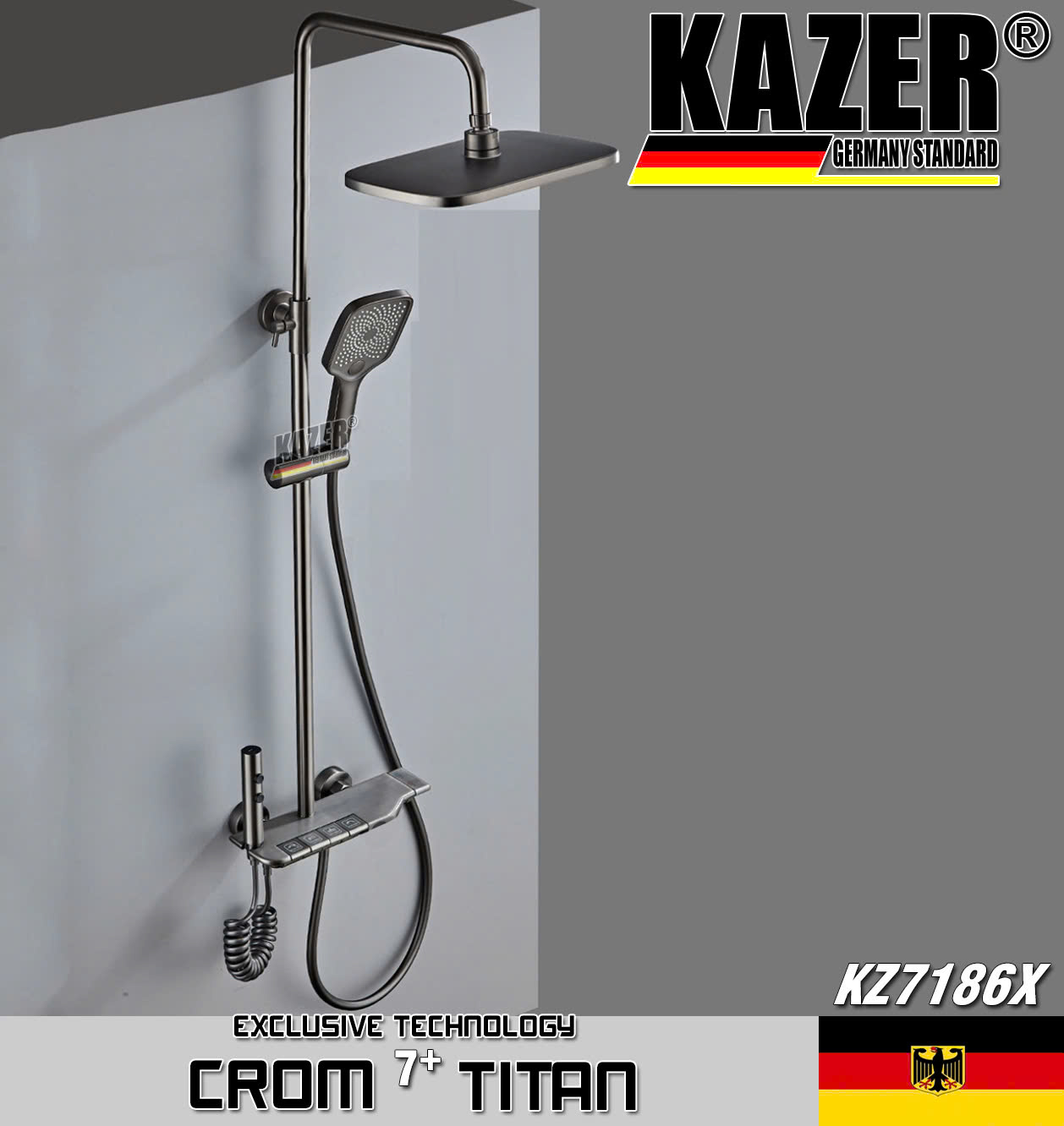 KZ7186 – SEN CÂY ĐỒNG THAU MẠ CROM 7+ TITAN KAZER