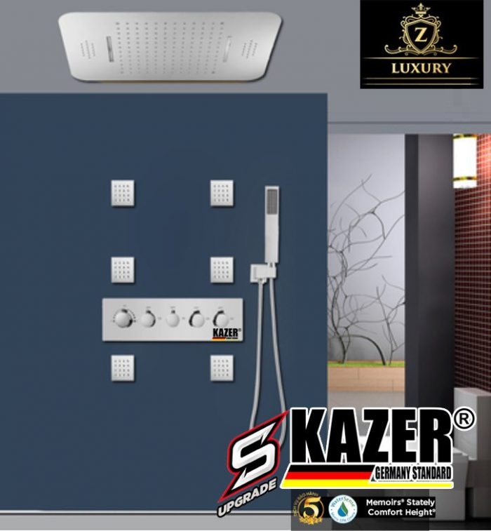 KZ7366 – SEN TẮM ÂM TƯỜNG – ÂM TRẦN KAZER, MẠ CROM 7+