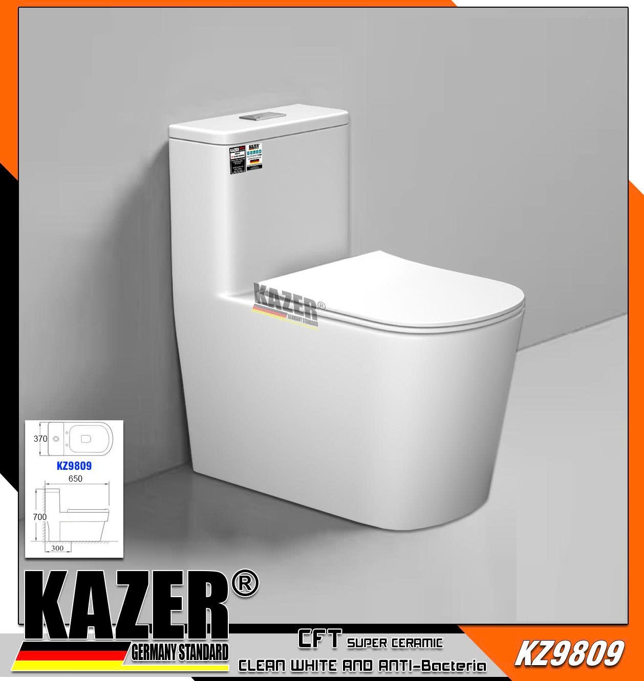 KZ9809 – BỒN CẦU 1 KHỐI KAZER